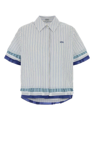 Embroidered cotton blend shirt Multicolor LOEWE (S540Y05XCW)
