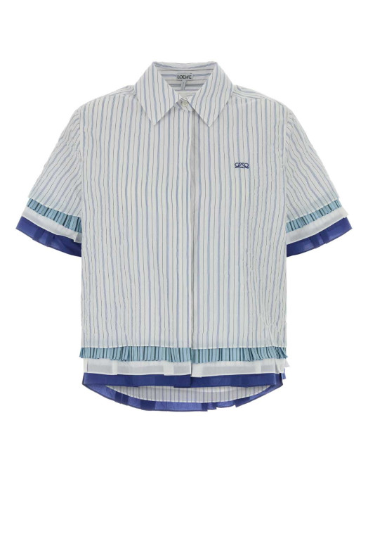 Embroidered cotton blend shirt Multicolor LOEWE (S540Y05XCW)