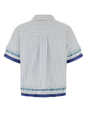 Embroidered cotton blend shirt Multicolor LOEWE (S540Y05XCW)