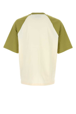Ivory cotton t-shirt AMI (UTS379726)