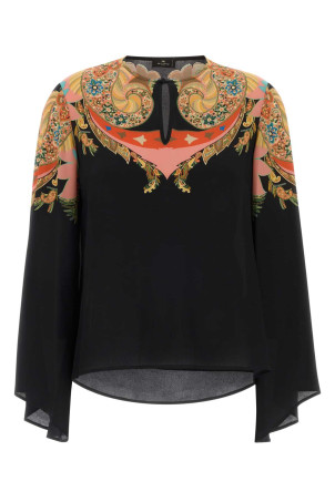 Black crepe blouse ETRO (WRJA0162AKI43)