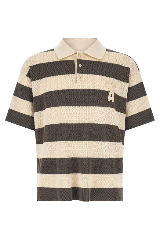 'Ami de Coeur' polo shirt Gray