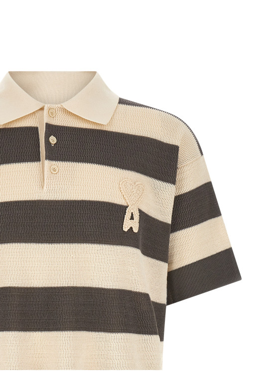 'Ami de Coeur' polo shirt Gray