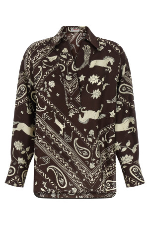 Printed blouse  Brown