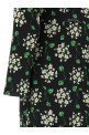 Flower print dress Black