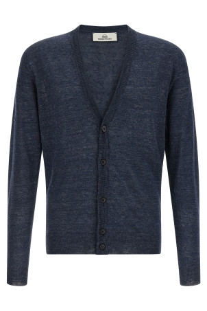 Linen silk cardigan Blue