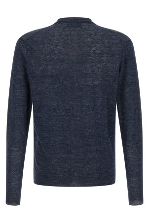 Linen silk cardigan Blue