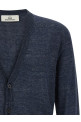 Linen silk cardigan Blue