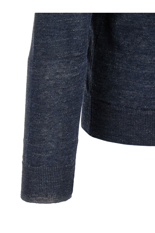 Linen silk cardigan Blue