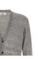 Linen silk cardigan Gray