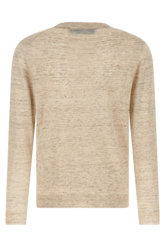 Linen silk cardigan Beige