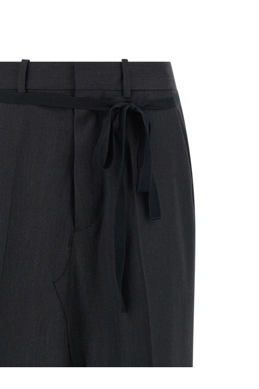 Raw cut hem skirt  Black
