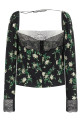 Топ із квітковим принтом, чорний DOLCE & GABBANA F7BQ1TFSA9GHX6BZ