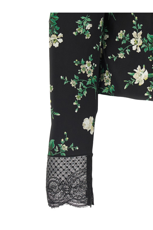 Топ із квітковим принтом, чорний DOLCE & GABBANA F7BQ1TFSA9GHX6BZ