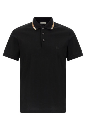 'Eddie' polo shirt Black