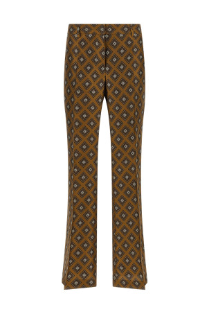 Tie-print pants Green