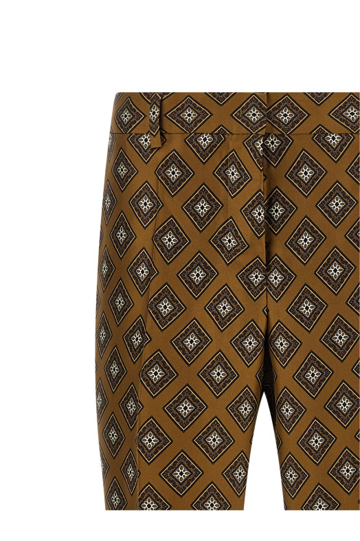 Tie-print pants Green