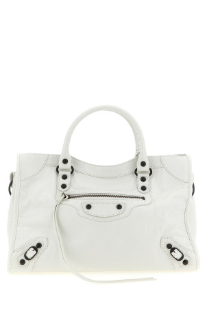 'Le City M' handbag White