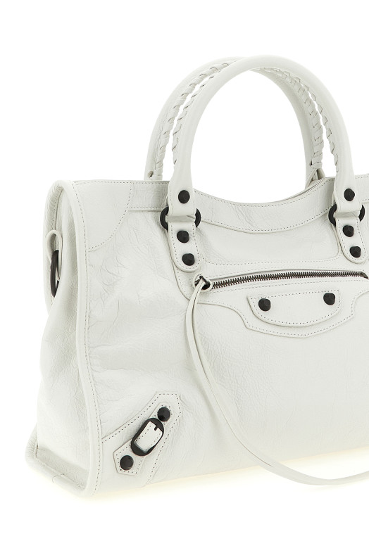 'Le City M' handbag White