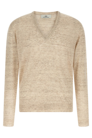 Linen and silk sweater Beige