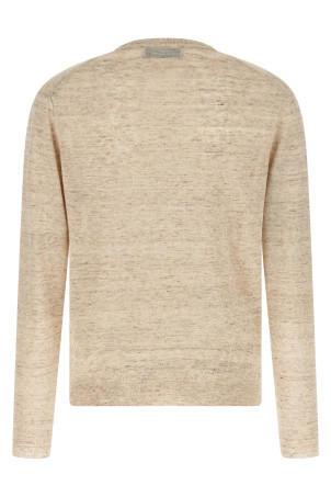 Linen and silk sweater Beige