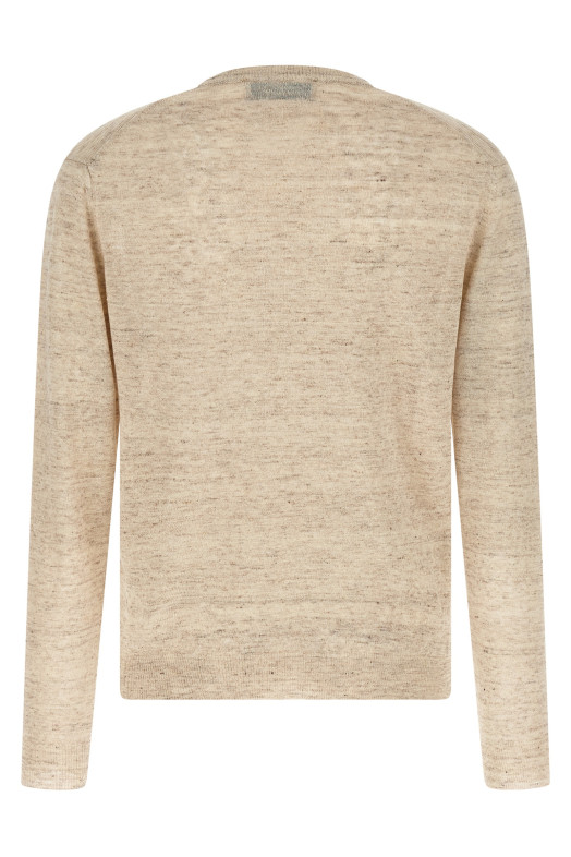 Linen and silk sweater Beige