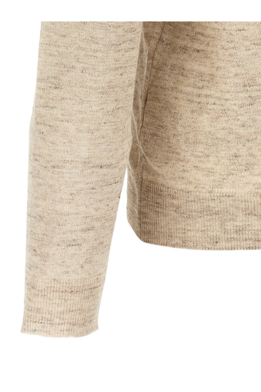 Linen and silk sweater Beige