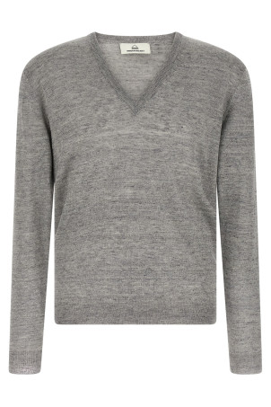 Linen and silk sweater Gray