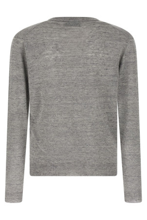 Linen and silk sweater Gray