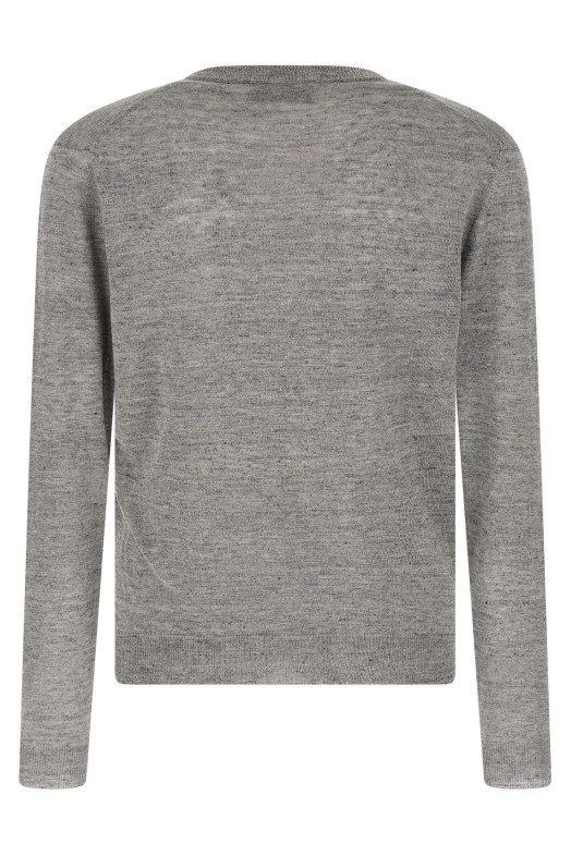 Linen and silk sweater Gray