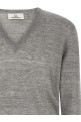 Linen and silk sweater Gray