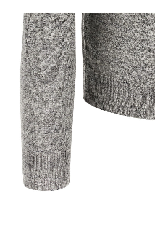 Linen and silk sweater Gray