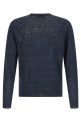 Linen and silk sweater Blue