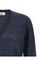 Linen and silk sweater Blue