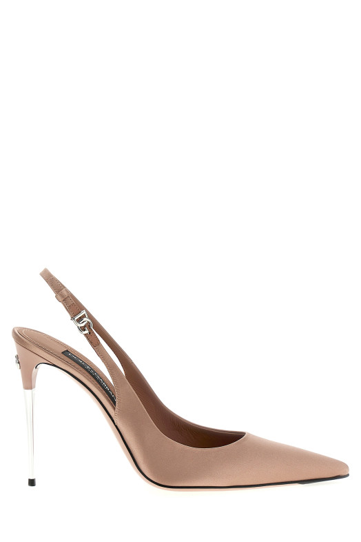 Satin slingbacks Pink