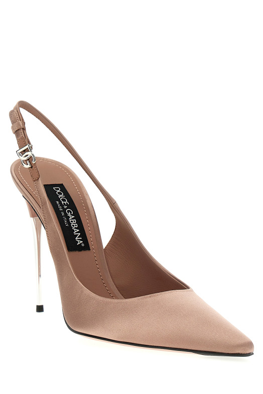 Satin slingbacks Pink