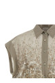 Short-sleeved shirt Beige