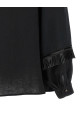 Сорочка з бахромою, чорна KITON D61425H0969003002
