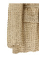 'Dazzling Net Embroidery' organza blazer Beige