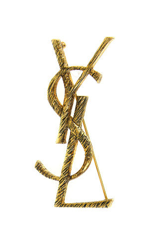 'Monogram' earrings Gold