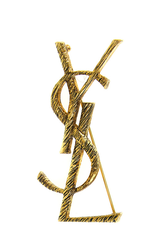 'Monogram' earrings Gold