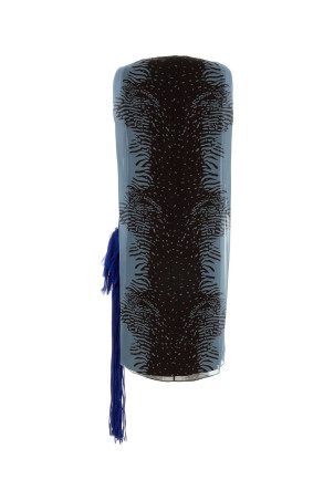 Printed silk dress Blue SALVATORE FERRAGAMO (13I357793476)