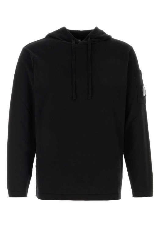 Black knit sweatshirt Black C.P. COMPANY (20CMKN100A110560A)
