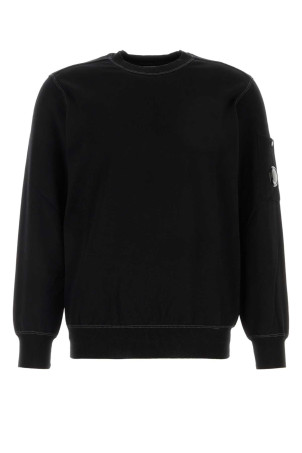 Black cotton sweater Black C.P. COMPANY (20CMKN102A110560A)