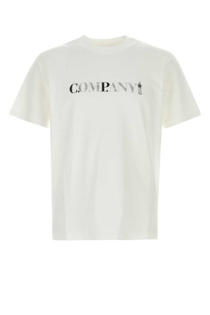 White cotton t-shirt White C.P. COMPANY (20CMTS085A005100W)