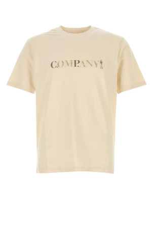 Sand cotton t-shirt C.P. COMPANY (20CMTS085A005100W)