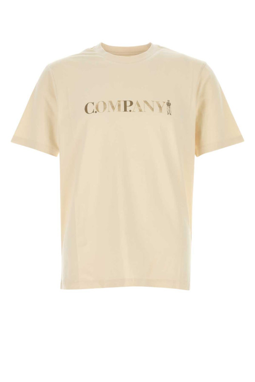 Sand cotton t-shirt C.P. COMPANY (20CMTS085A005100W)
