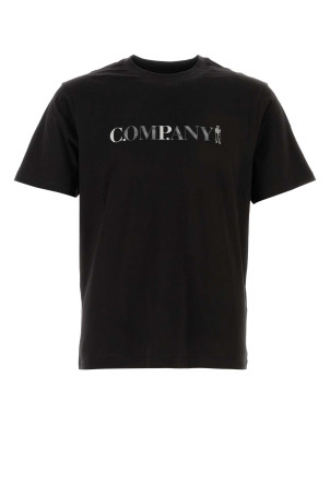 Black cotton t-shirt Black C.P. COMPANY (20CMTS085A005100W)