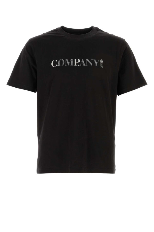Black cotton t-shirt Black C.P. COMPANY (20CMTS085A005100W)