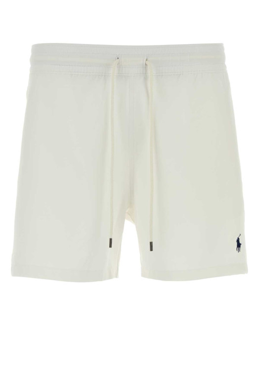 White stretch polyester swimming shorts White POLO RALPH LAUREN (710B16721)